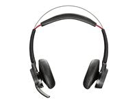 Poly Voyager Focus B825-M Headset - Stereo - Wireless - Bluetooth - 98 ft - On-ear -