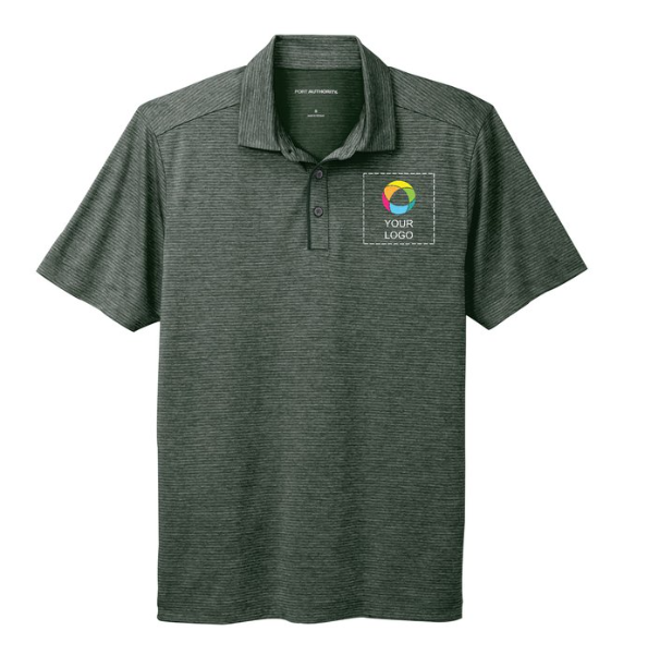 Port Authority® Shadow Stripe Polo – Subtle Texture, Polished Style