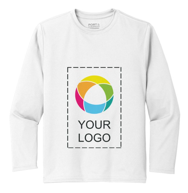 Port & Company® Youth Long Sleeve Performance Tee – Built for Play, Ready for Anything