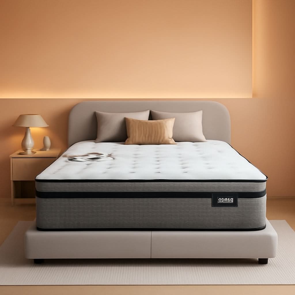 Queen 14 Inch Hybrid Memory Foam Mattress With Pocket Springs