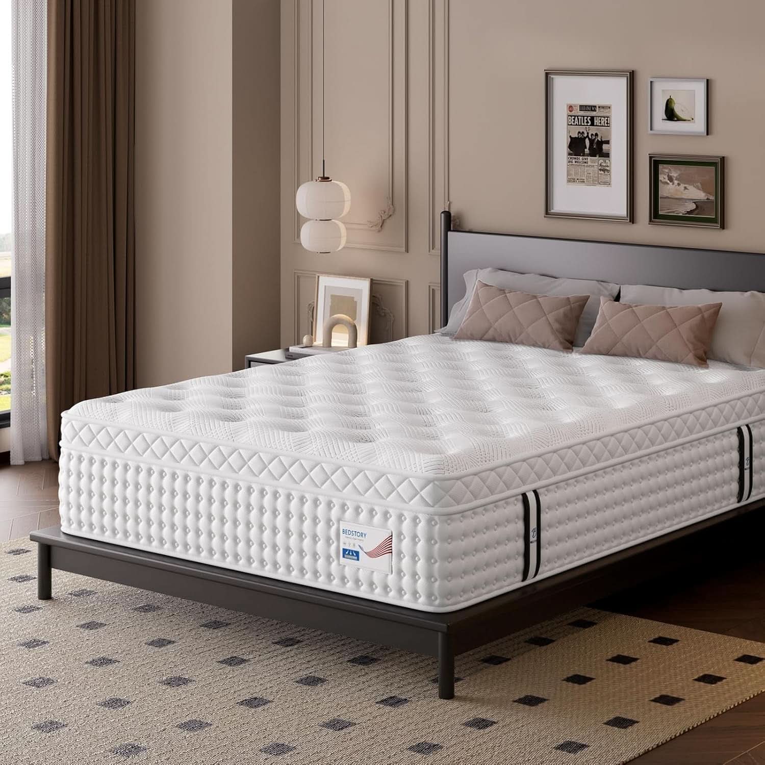 Queen Size Luxury Hybrid Mattress With Zoned Support