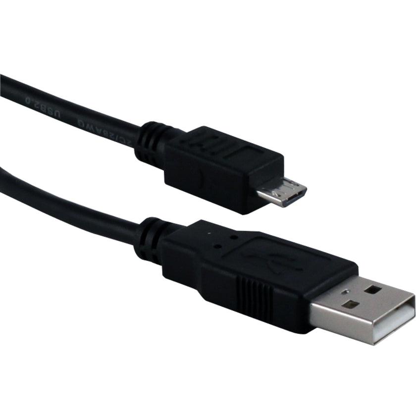 Qvs 2M/6.5Ft, Usb A Male To Micro-B Male