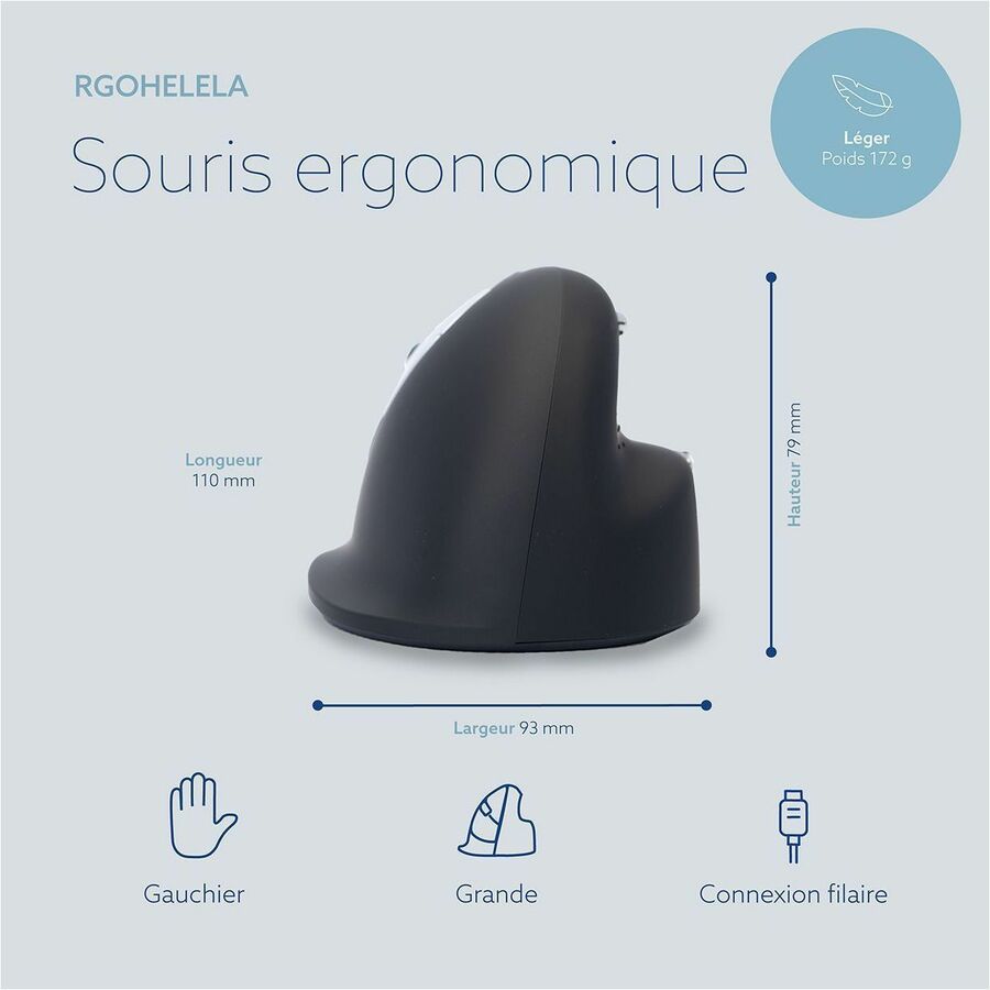 R-Go ergonomic mouse, HE Break RGOHELELA