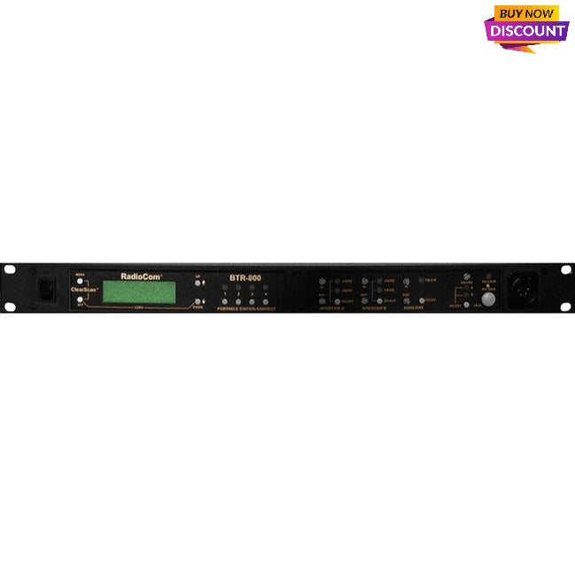 RTS Two-Channel UHF Synthesized Wireless Intercom Base Station BTR-800-FD