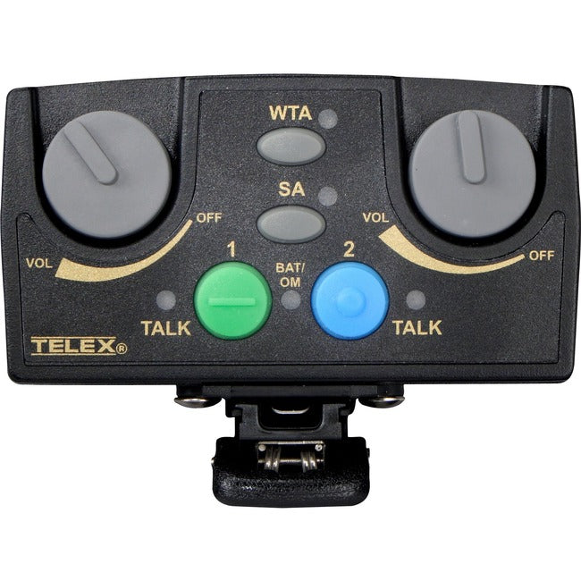 RTS UHF Narrow Band Binaural Synthesized Wireless Intercom Portable 2CH Beltpack TR-82N-FDR