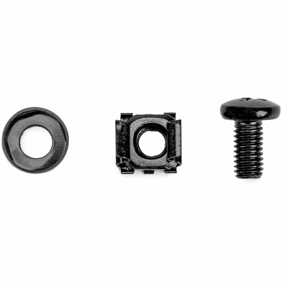 Rack Screws 50 Pack Black,2 Mm M6 Screws M6 Nuts