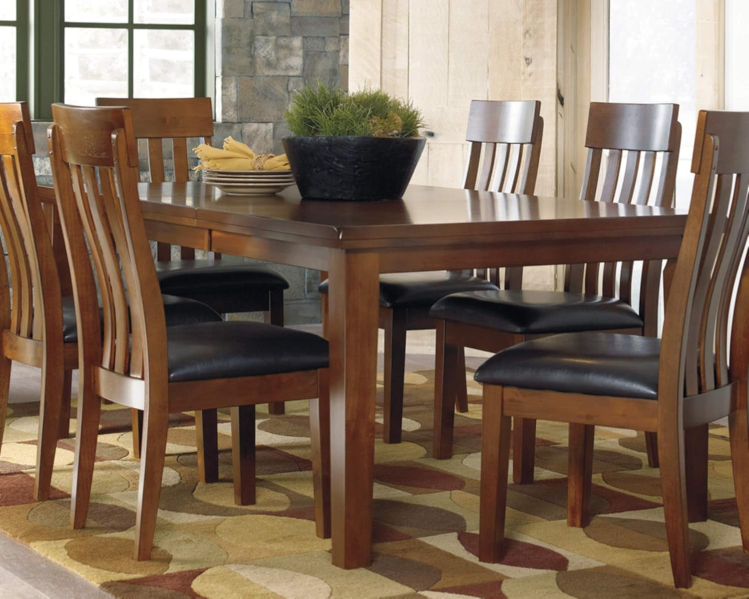 Ralene Medium Brown Dining Table With Butterfly Leaf