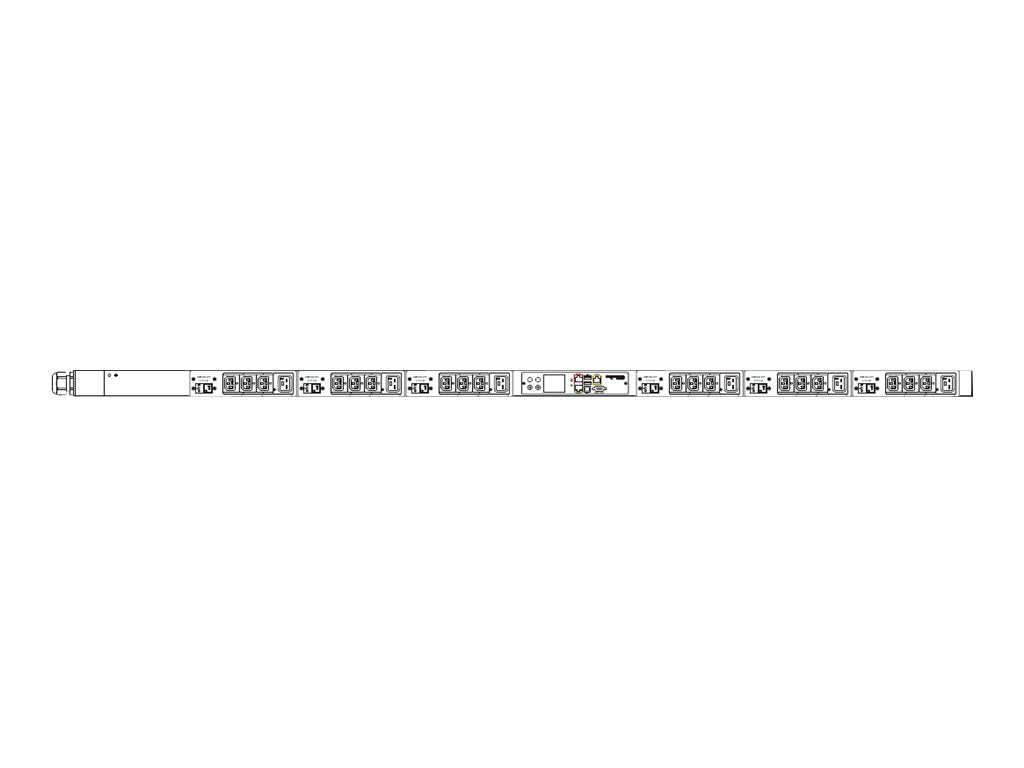 Raritan Dominion PX PX3-5529V-E2V2K1 - Power distribution unit (rack-mountable) - AC 208 V - 17300 VA - 3-phase 4 Wire