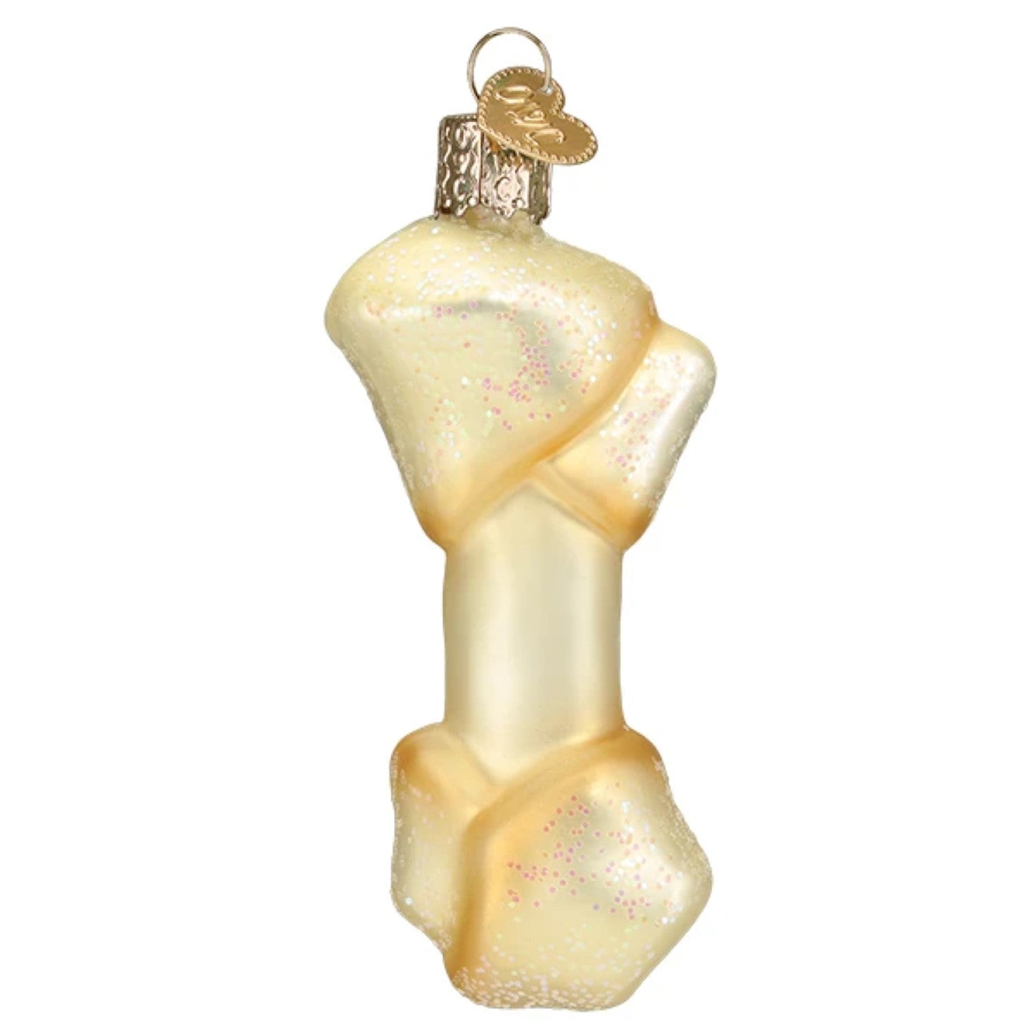 Rawhide Bone Glass Ornament