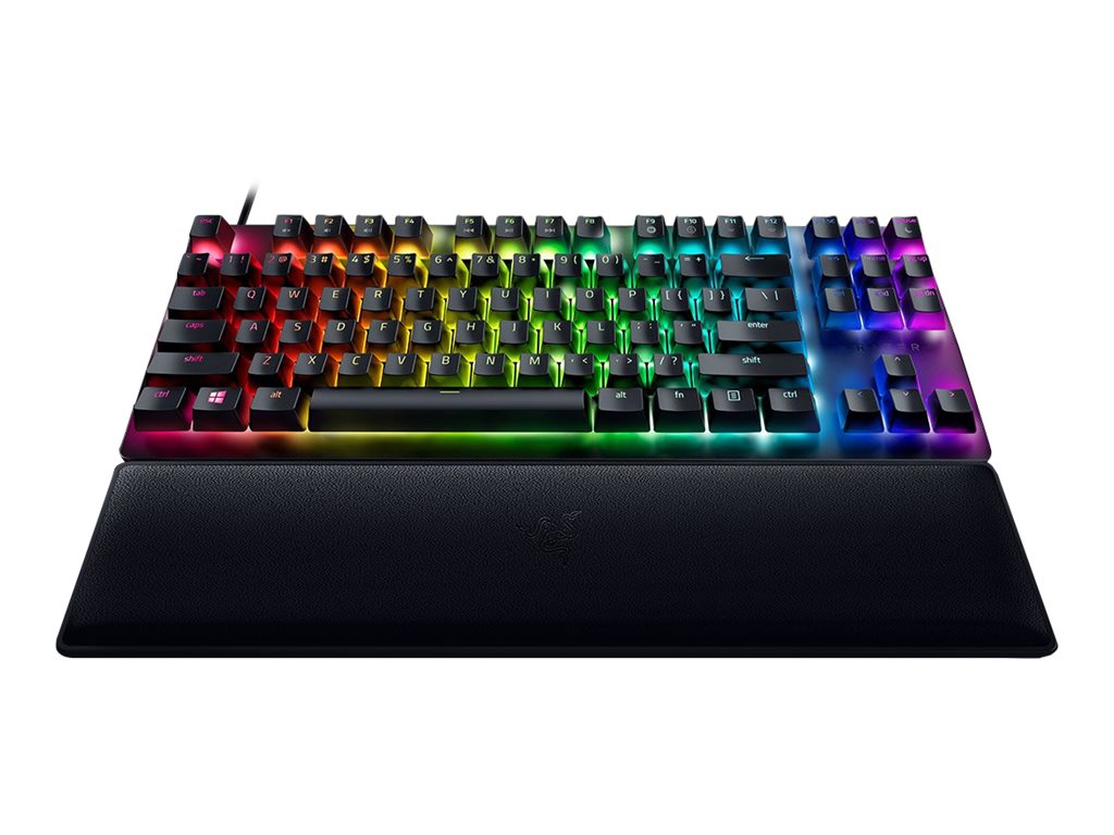 Razer Huntsman V2 Tenkeyless - Keyboard - backlit - USB-C - QWERTY - US - key switch: Razer Clicky Optical Purple -