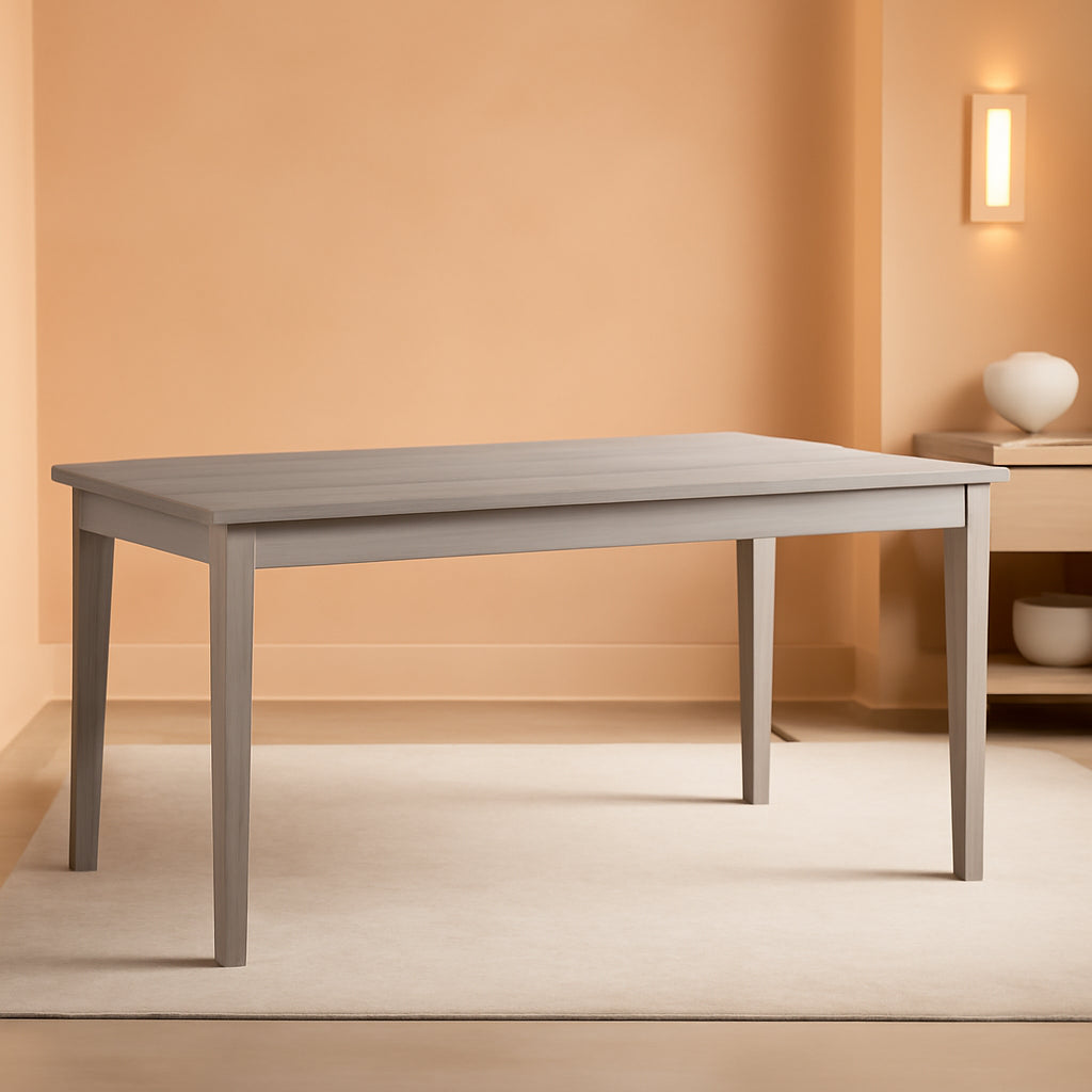 Rectangular Dining Table Gray Modern Farmhouse Style