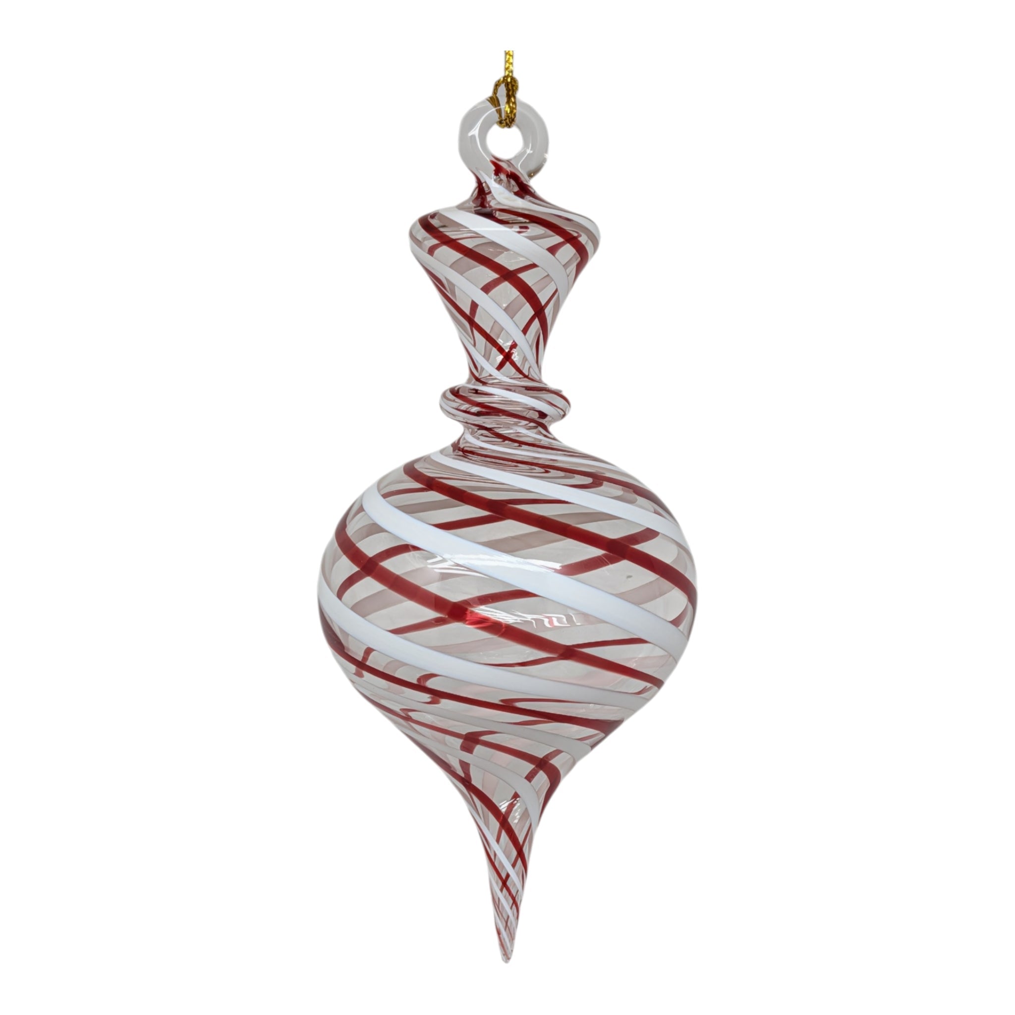 Red and White Crown Ornament