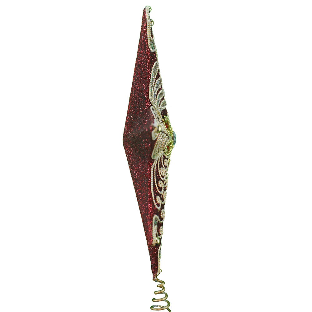 Regal Red and Platinum Star Treetop - 16 Inch