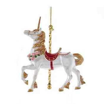 Resin Carousel Assortment Ornament - Unicorn