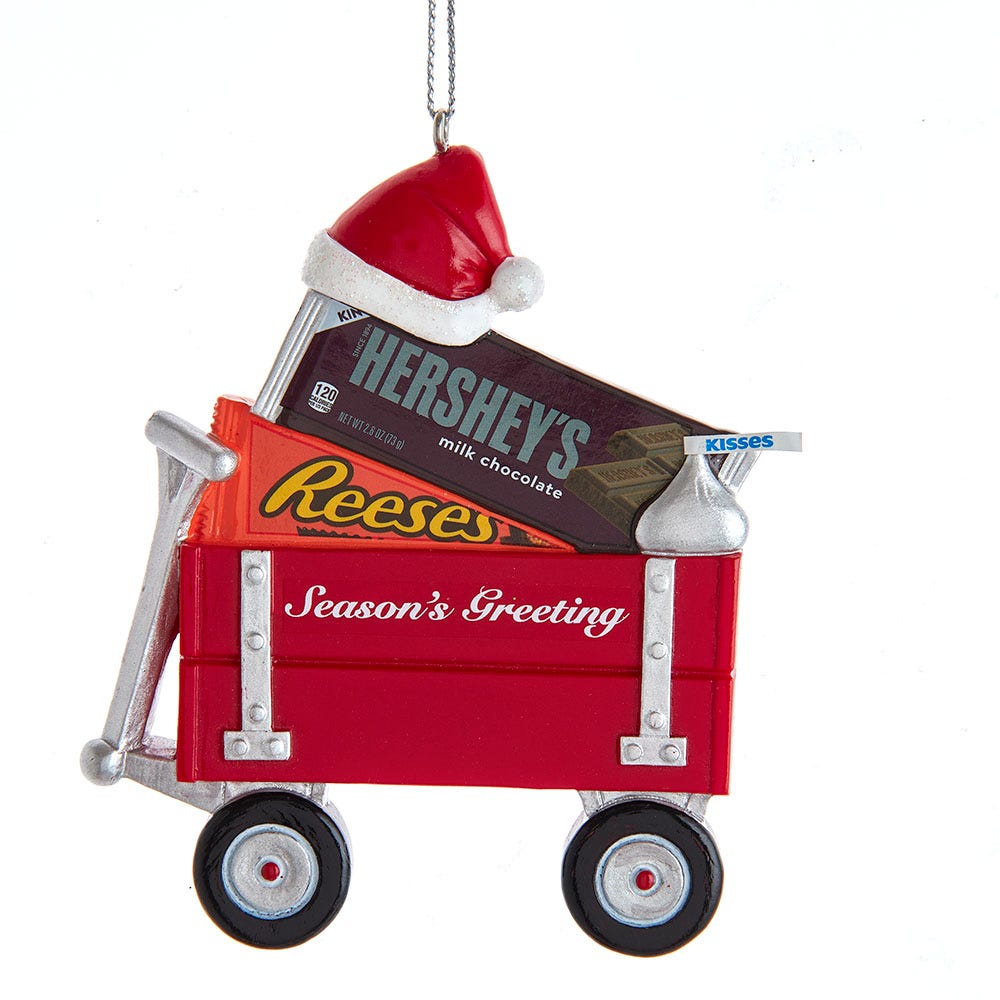 Resin Hershey's Wagon Ornament