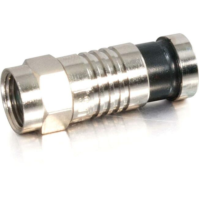Rg59 Compression F-Type Connector With O-Ring - 50Pk