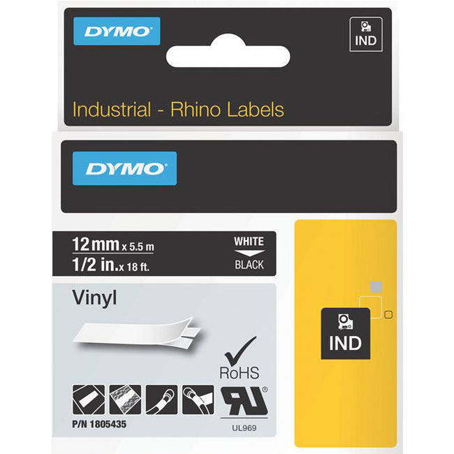 Rhino 1/2In Black Vinyl-12Mm