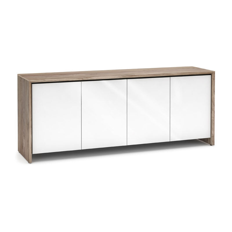 Salamander Barcelona 347 AV Cabinet Natural Walnut Gloss White Doors