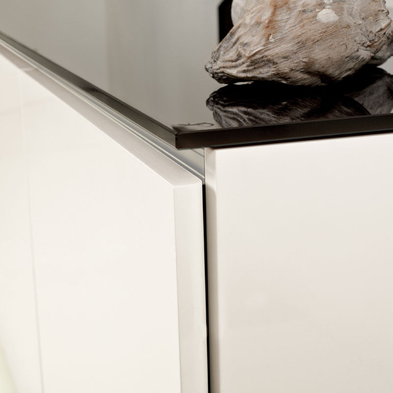 Salamander Chameleon Low Profile 345 Gloss White/Black for Modern Cabinets