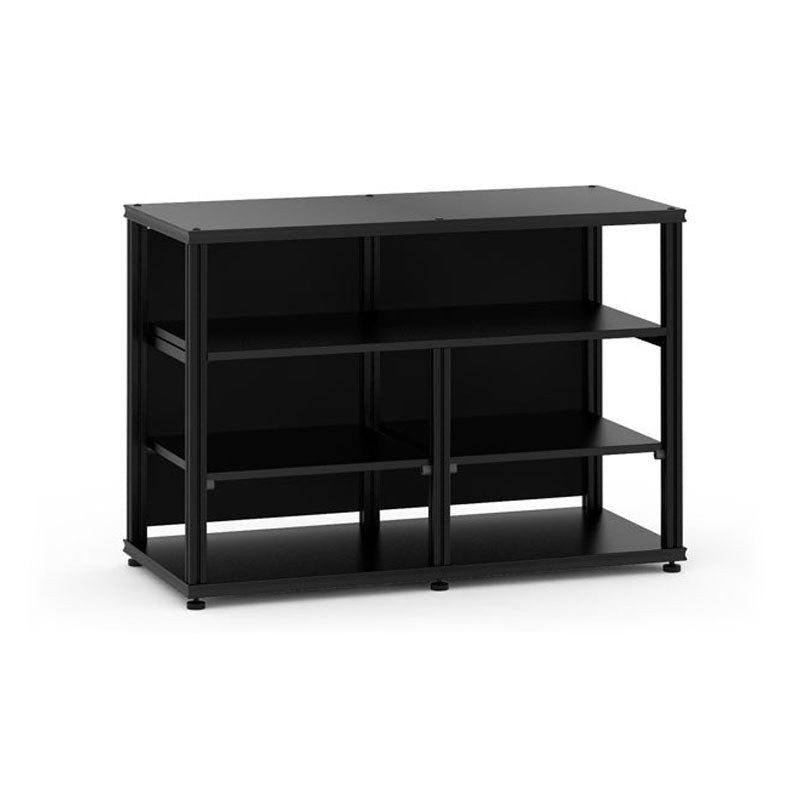 Salamander Synergy Twin 30 Open Center AV Cabinet – Black Oak, Pro Storage