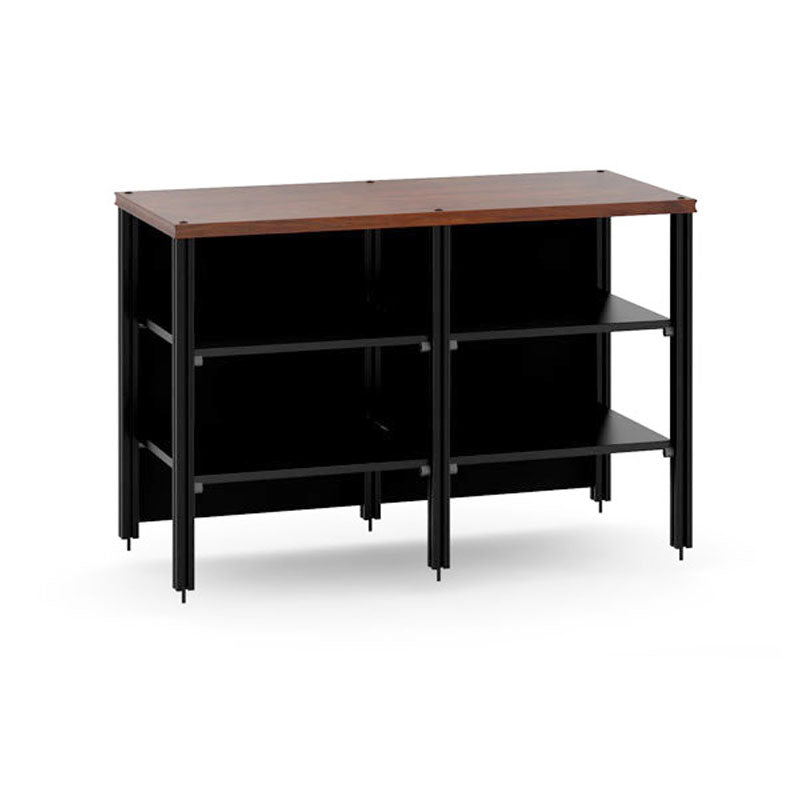 Salamander Synergy Twin 30 Extension Walnut Black Posts – Modular AV Storage