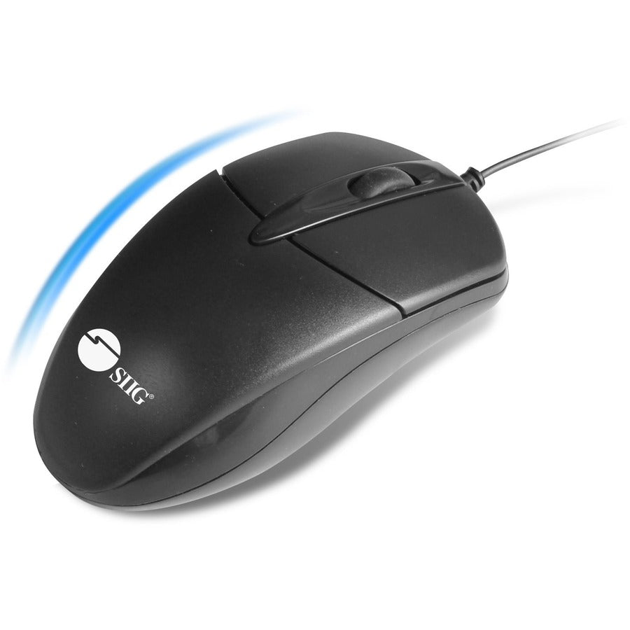 SIIG 3 Buttons USB Optical Mouse - Smooth, precise and affordable USB 3-button optical