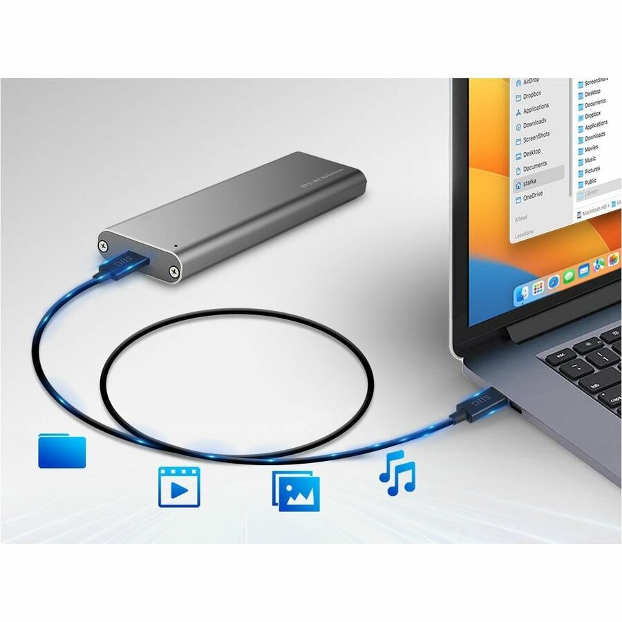 SIIG Thunderbolt 4 Cable 2.3ft (0.7M) - 8K@60Hz Display - 40Gbps Data Transfer - Up to