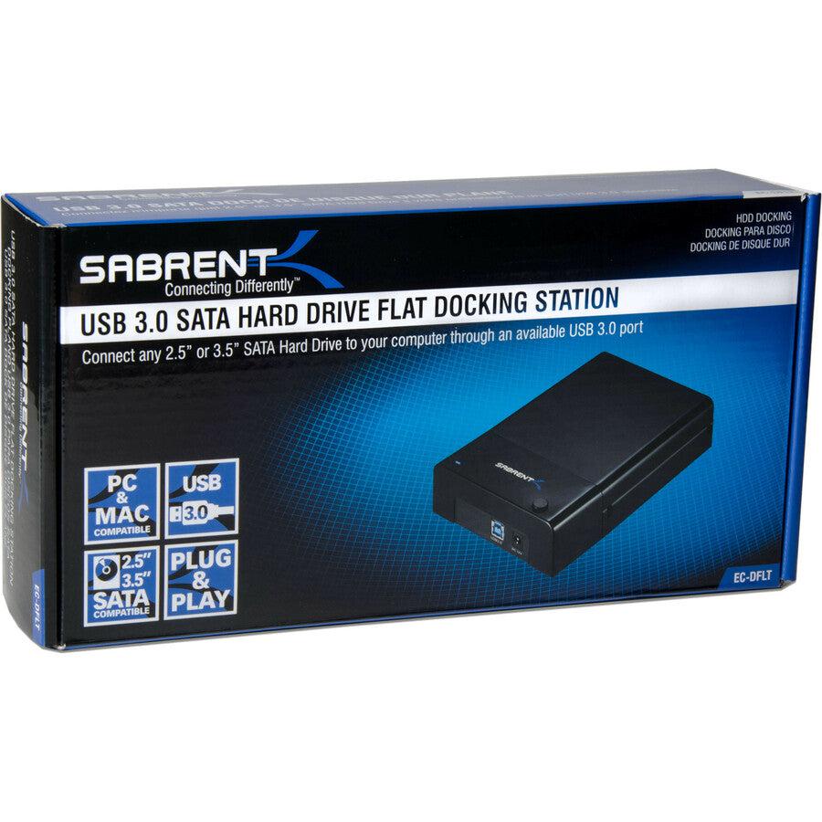 Sabrent Ec-Dflt Drive Dock - Usb 3.0 Host Interface External - Black