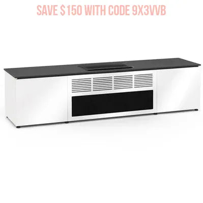 Salamander 245 Cabinet for Hisense PX-3PRO Projector – Gloss White, Miami Edition