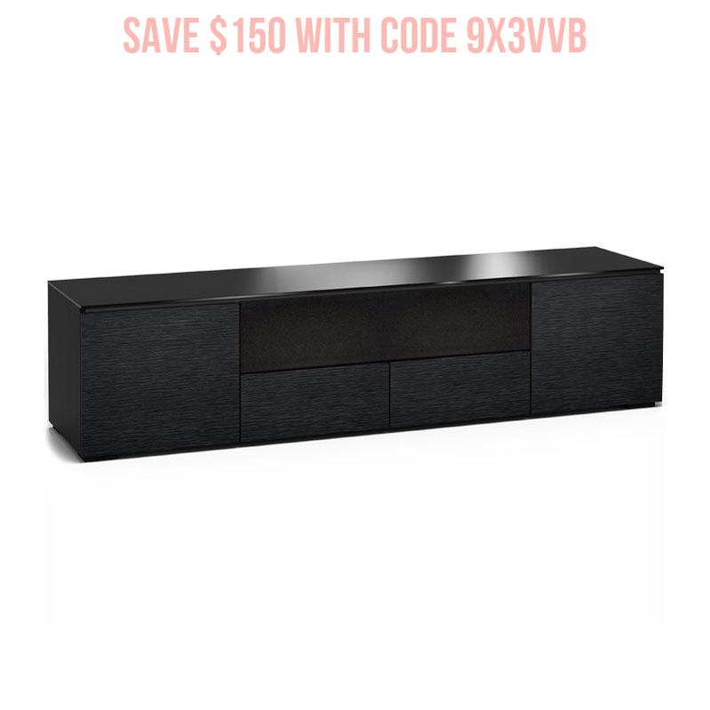 Salamander Chicago 245 Black Oak AV Cabinet – Quad-Width Media Storage