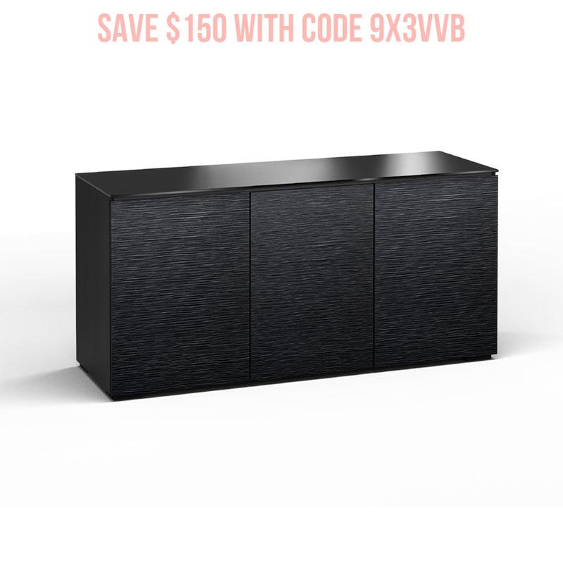 Salamander Chicago 337 Black Oak Media Cabinet – Classic Wood Finish
