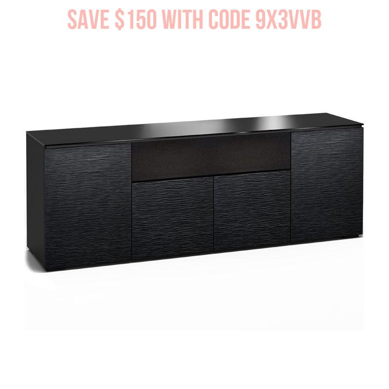 Salamander Chicago 345 Black Oak Media Cabinet – Timeless Wood Finish