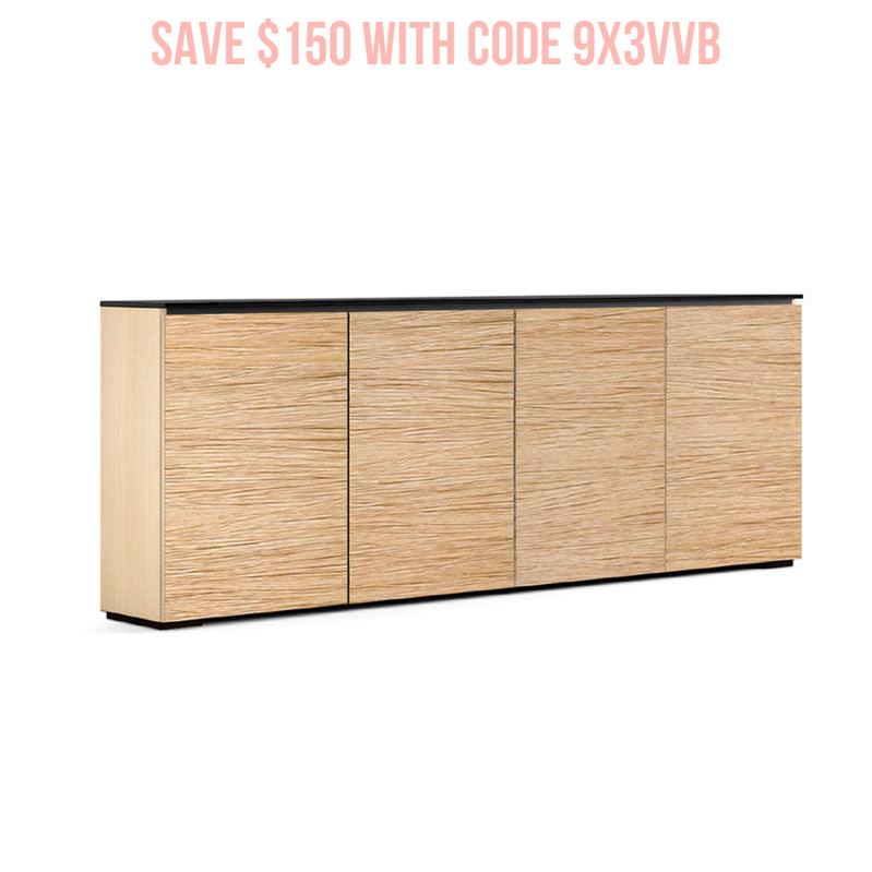 Salamander Denver 347 Low Profile Media Console Natural Oak C1