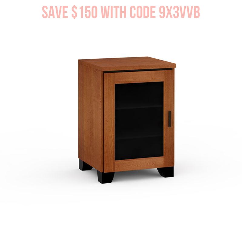 Salamander Elba 317 American Cherry Media Cabinet Durable Design