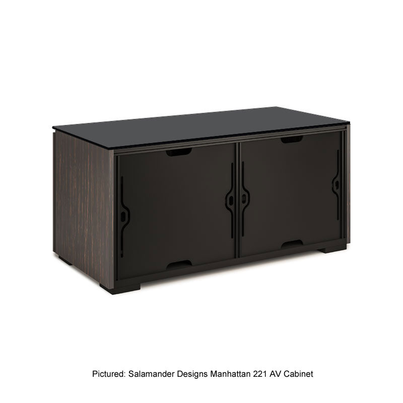 Salamander Manhattan 237 Maro Ebony Doors & Sides with Black Glass Top