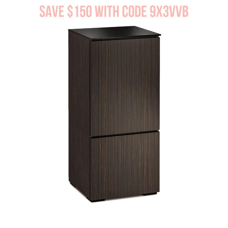 Salamander Manhattan 517 AV Cabinet Ebony Maro with Black Glass Top