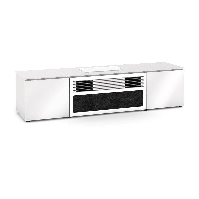 Salamander Miami 245 Gloss White Cabinet for Samsung SP-LSP7TF Projector Integration