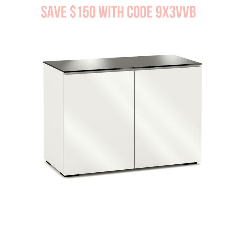 Salamander Miami 323 Gloss White Black Glass Storage for Modern Spaces