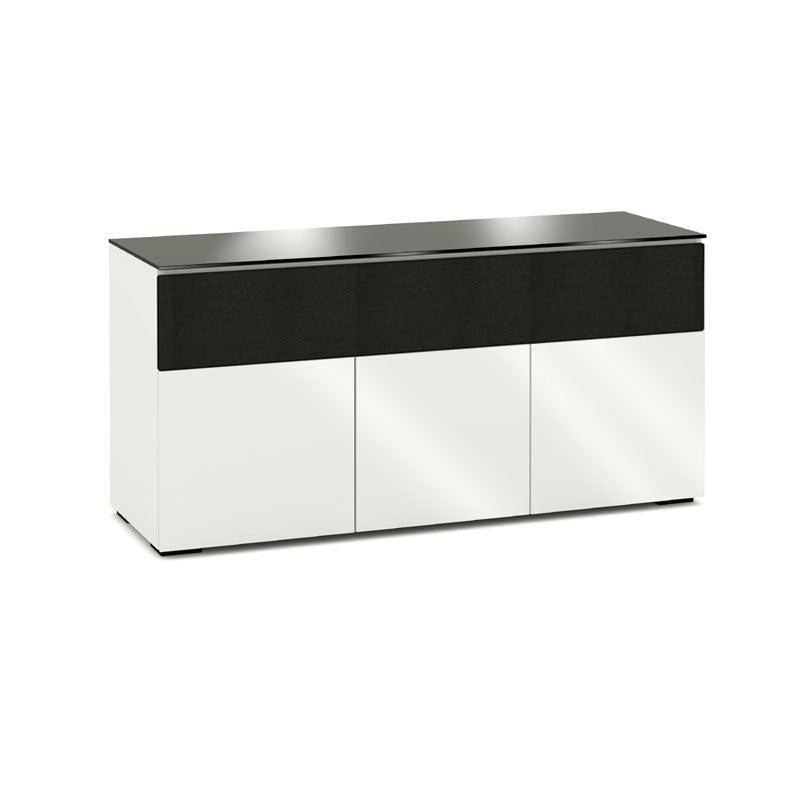 Salamander Miami 339 Gloss White & Black Glass Storage Cabinet
