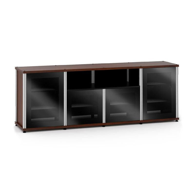 Salamander Synergy 345 Walnut AV Cabinet with Aluminum Posts – Modular Media Storage