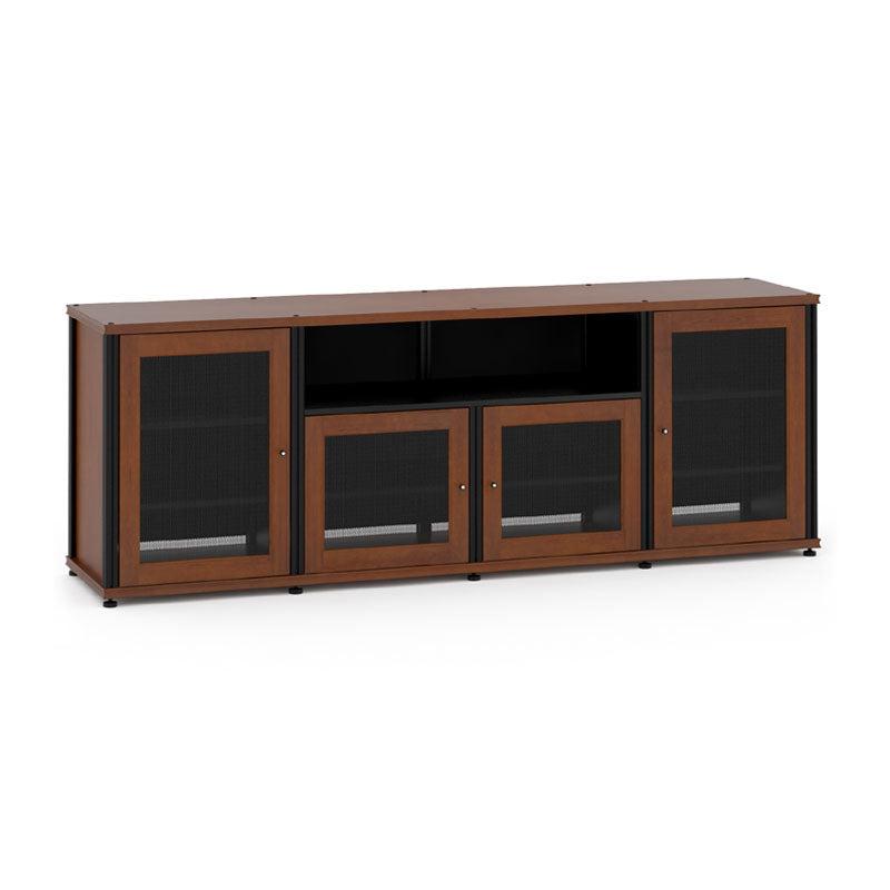 Salamander Synergy Model 345 Cherry AV Cabinet with Black Posts