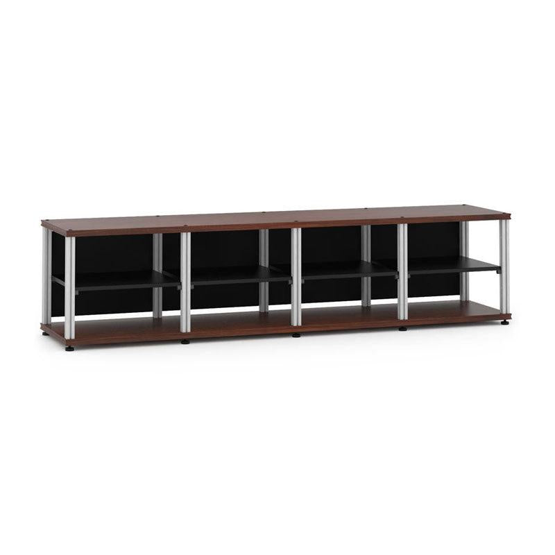 Salamander Synergy Quad 20 Walnut AV Cabinet with Aluminum Posts