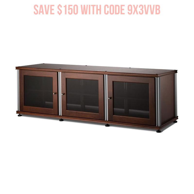 Salamander Synergy SB237W/A Walnut AV Cabinet with Adjustable Shelves