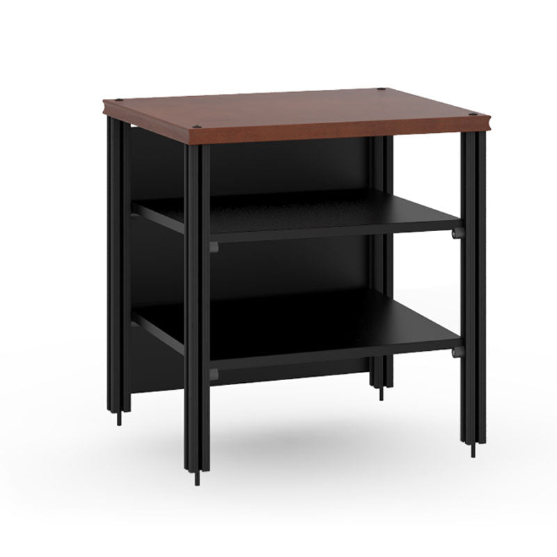 Salamander Synergy Single 30" Extension American Cherry Black Posts - Modular Display Solution