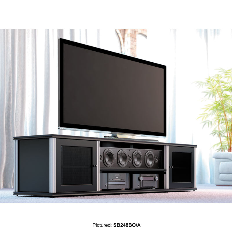 Salamander Synergy Single Box SB248W/A Walnut Storage Module with Aluminum Posts