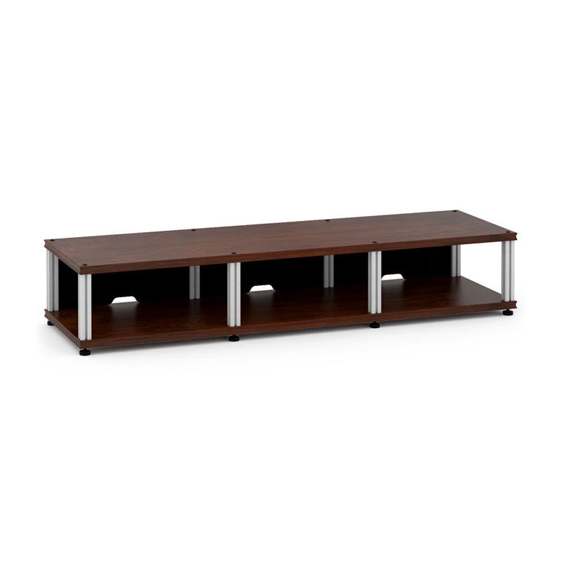 Salamander Synergy Triple 10 Walnut with Aluminum Posts – Stylish Storage
