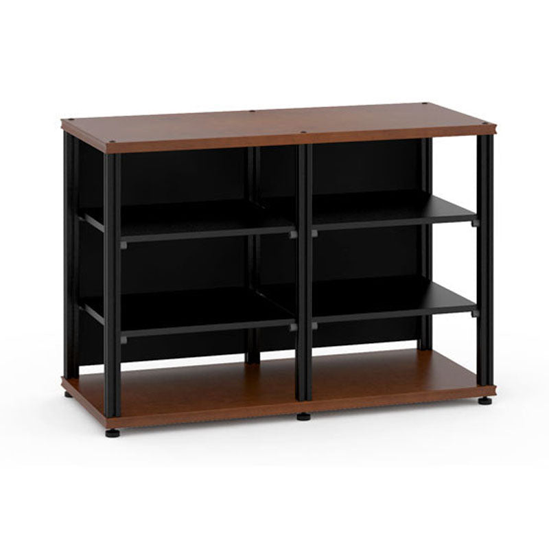 Salamander Synergy Twin 30 AV Cabinet Cherry Black Posts for Home Theater