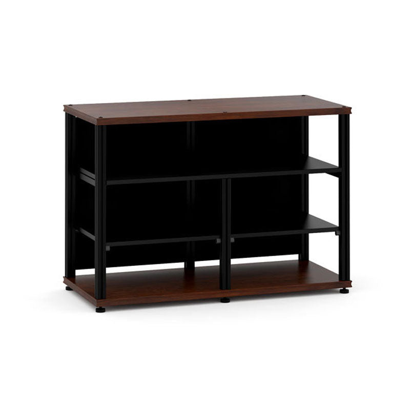 Salamander Synergy Twin 30 Center Opening Storage Module – Walnut & Black Posts