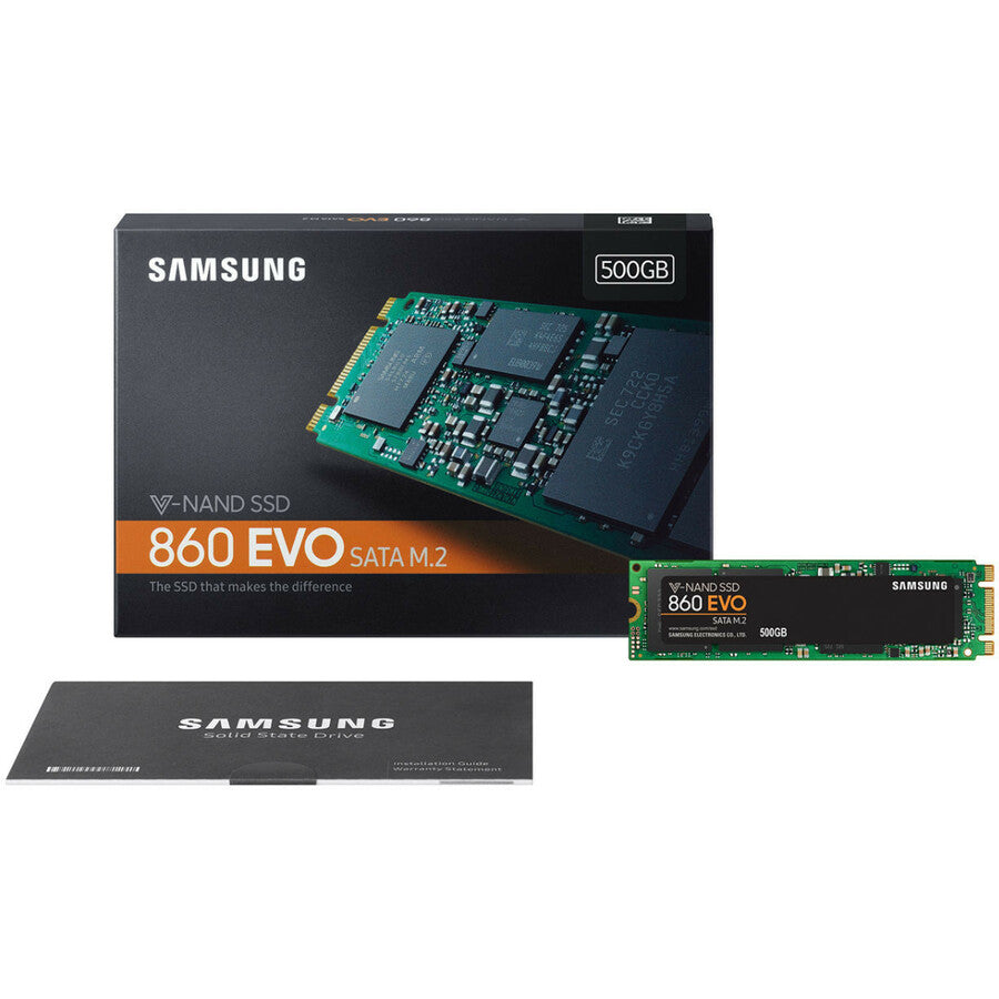 Samsung 860 EVO 500 GB Solid State Drive - M.2 2280 Internal - SATA (SATA/600) MZ-N6E500BW