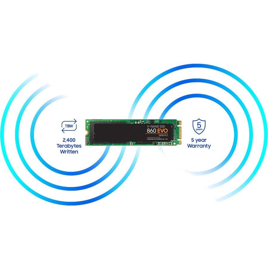 Samsung 860 Evo Series M.2 2280 2Tb Sata Iii V-Nand 3-Bit Mlc Internal Solid State Drive (Ssd) Mz-N6E2T0Bw